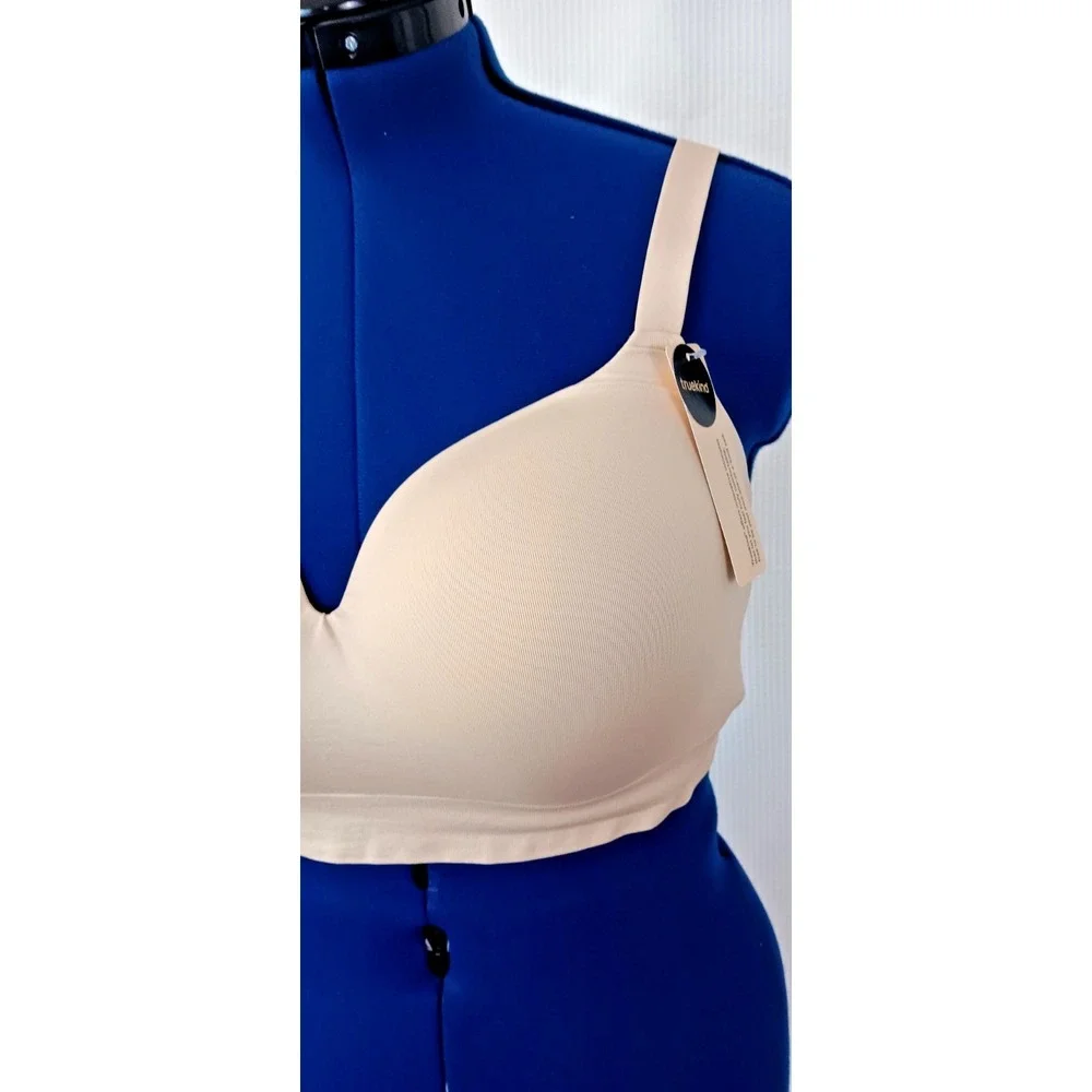 Truekind Light Brown Wireless Adjustable‎ Supportive Comfort shaping Bra 3XL